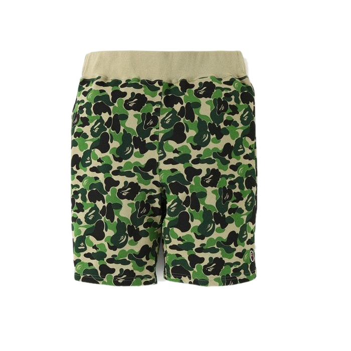 A Bathing Ape ABC One point Sweat Shorts - Green Camo