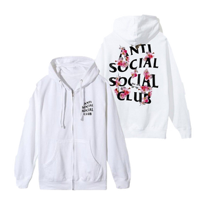 Anti Social Social Club Kkoch Zip Up Jacket - White