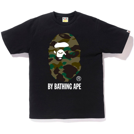 A Bathing Ape ABC By A Bathing Tee - Black/Green Camo