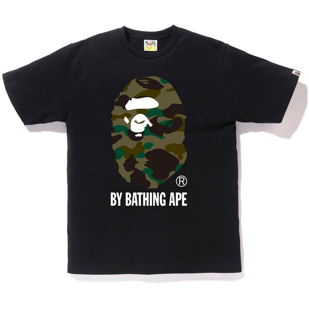 A Bathing Ape ABC By A Bathing Tee - Black/Green Camo