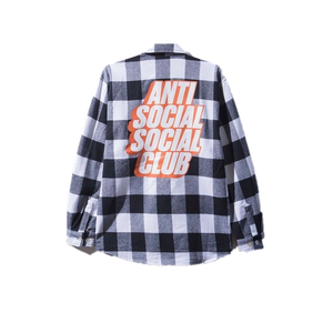 Anti Social Social Club Blocked Logo Flannel - Black