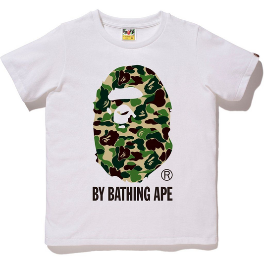 A Bathing Ape ABC By A Bathing Ape Tee - White/Green Camo