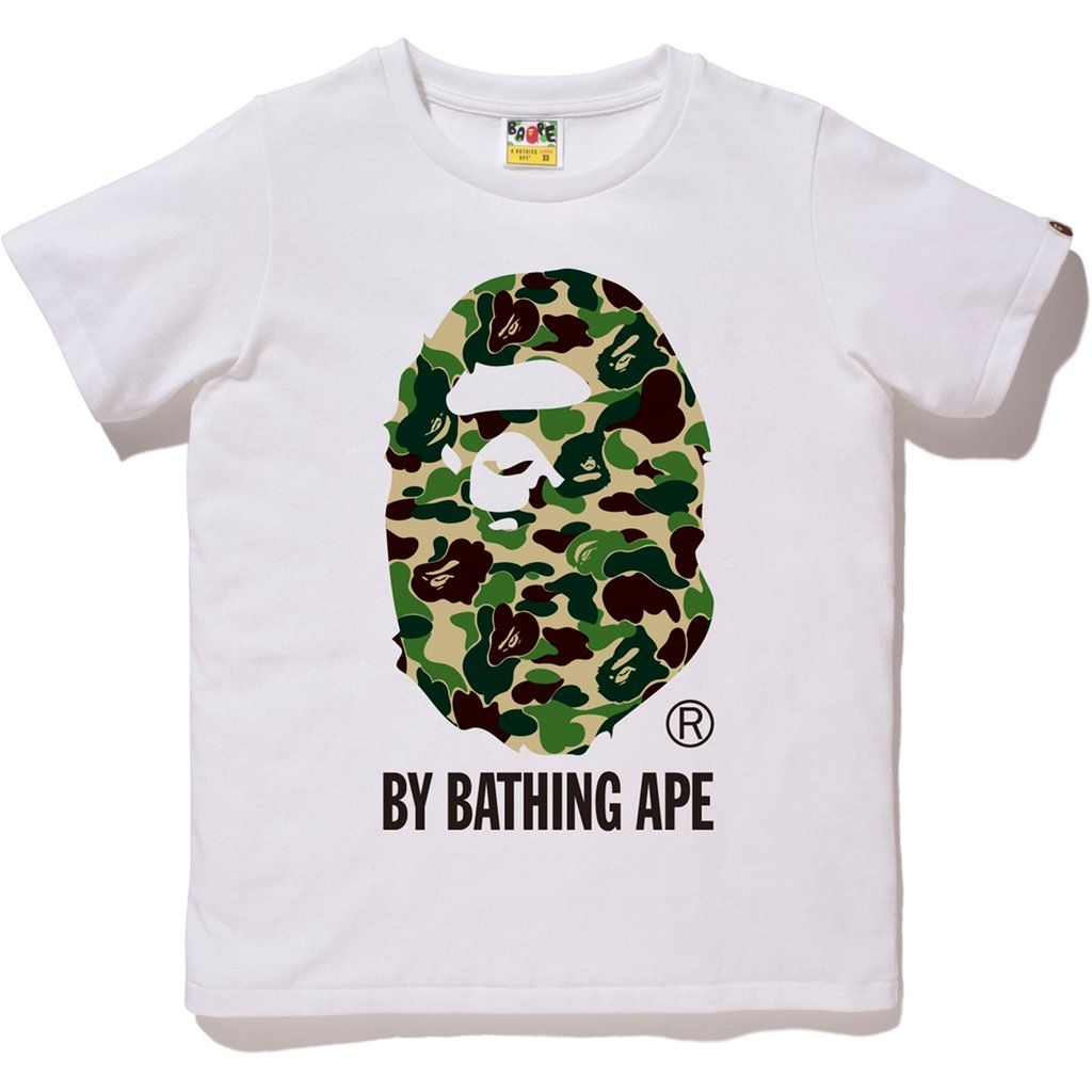 A Bathing Ape ABC By A Bathing Ape Tee - White/Green Camo