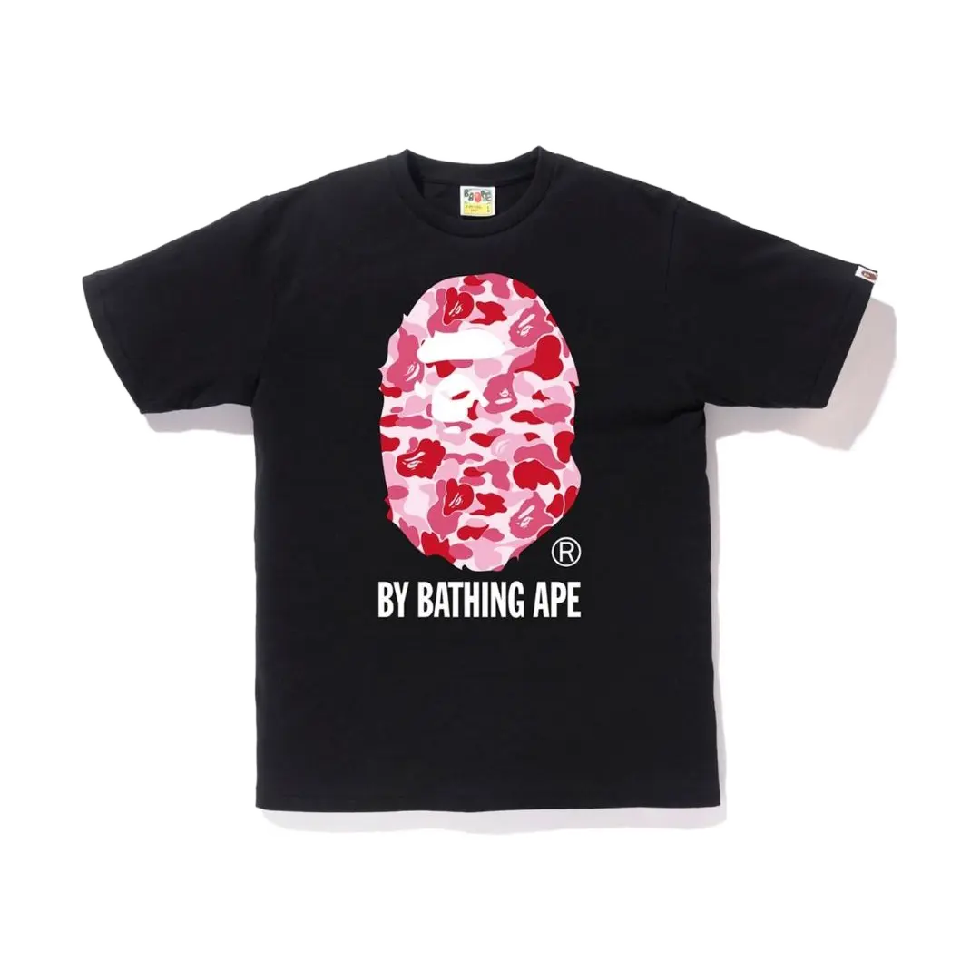 A Bathing Ape ABC By A Bathing Ape Tee - Black/Pink Camo Bape
