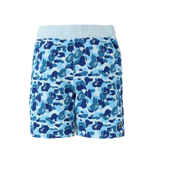 A Bathing Ape ABC One point Sweat Shorts - Blue Camo