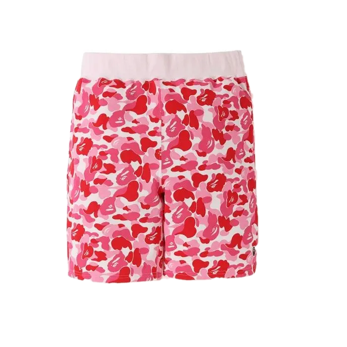 A Bathing Ape ABC One point Sweat Shorts - Pink Camo Bape
