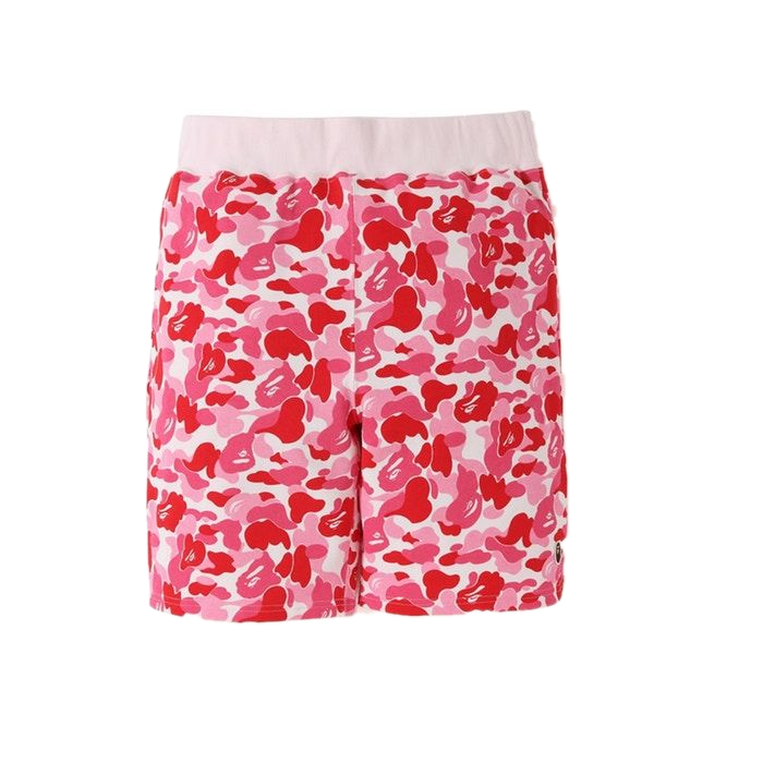 A Bathing Ape ABC One point Sweat Shorts - Pink Camo