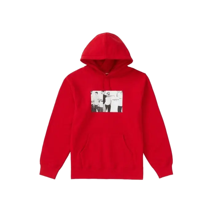Supreme Classic Ad Hooded Sweatshirt - Red Supreme