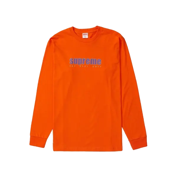 Supreme The Real Shit L/S Tee - Orange Supreme
