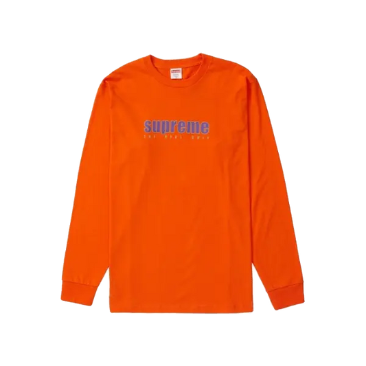 Supreme The Real Shit L/S Tee - Orange Supreme