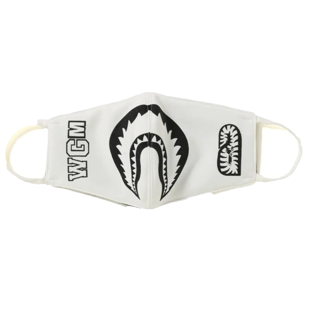 Bape BI Color Shark Mask - White Bape