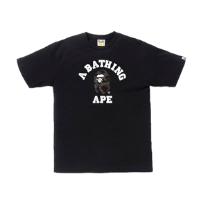 A Bathing Ape Color Camo College Tee - Black/Black