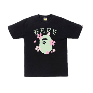 A Bathing Ape Sakura Ape Head Tee - Black