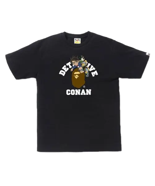 A Bathing Ape x Conan College Tee - Black Bape