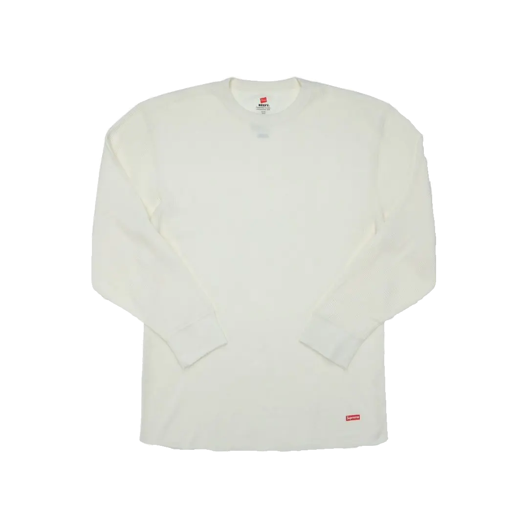Supreme Hanes Thermal Crew - Natural Supreme