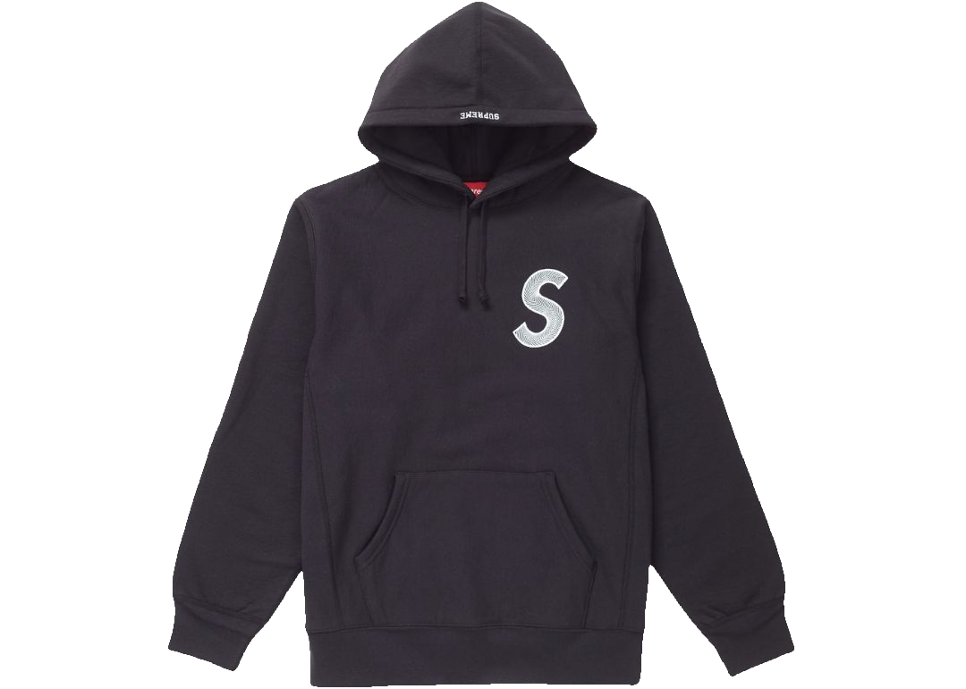 Supreme S Logo Hooded Sweatshirt FW18 - Black