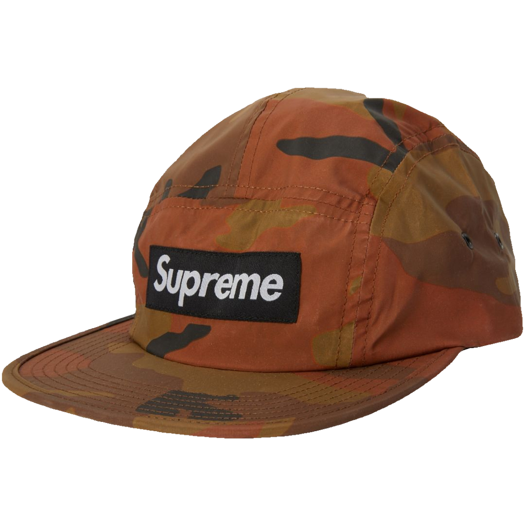 Supreme Reflective Camo Camp Cap - Orange Camo