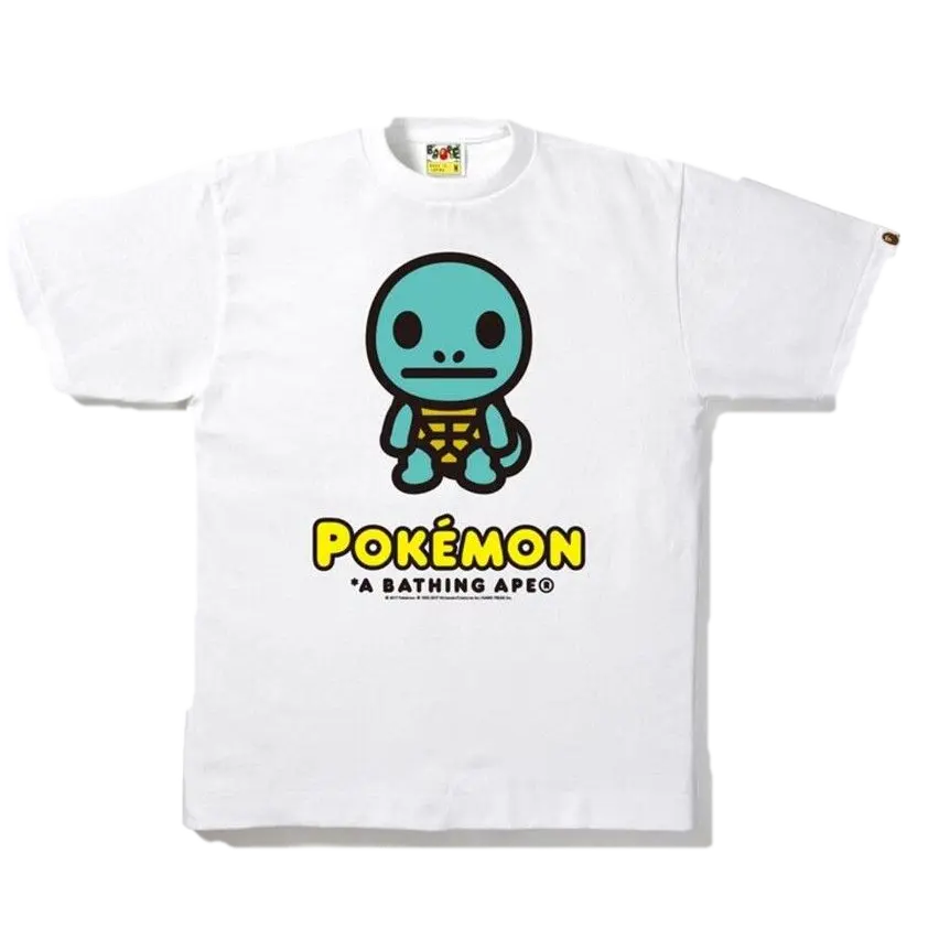 A Bathing Ape x Pokemon Squirtle Tee - White Bape