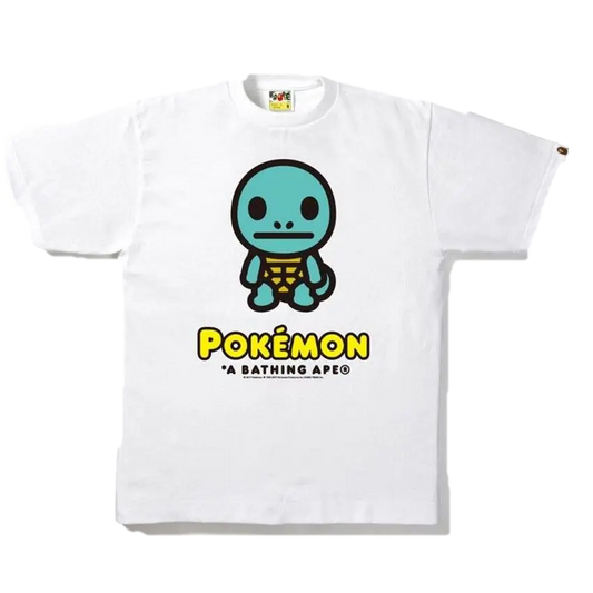 A Bathing Ape x Pokemon Squirtle Tee - White Bape