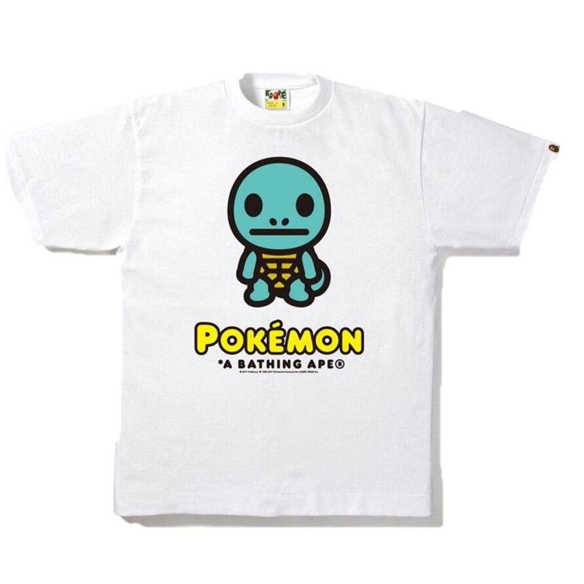 A Bathing Ape x Pokemon Squirtle Tee - White