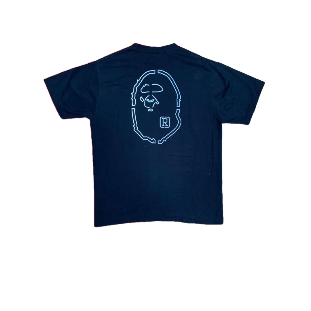 A Bathing Ape Reflector Bape Tee - Black/Gray Bape