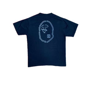 A Bathing Ape Reflector Bape Tee - Black/Gray - Used Bape