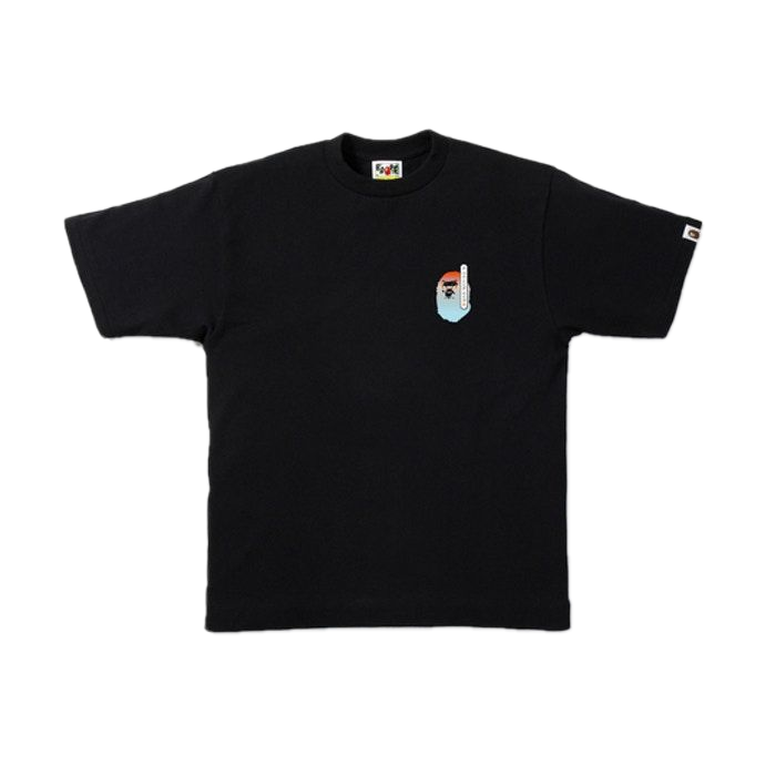 A Bathing Ape Kabuki College Tee - Black - Used
