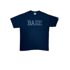 A Bathing Ape Reflector Bape Tee - Black/Gray Bape