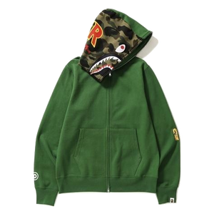 A Bathing Ape PONR 1st Camo Full Zip Shark Hoodie
