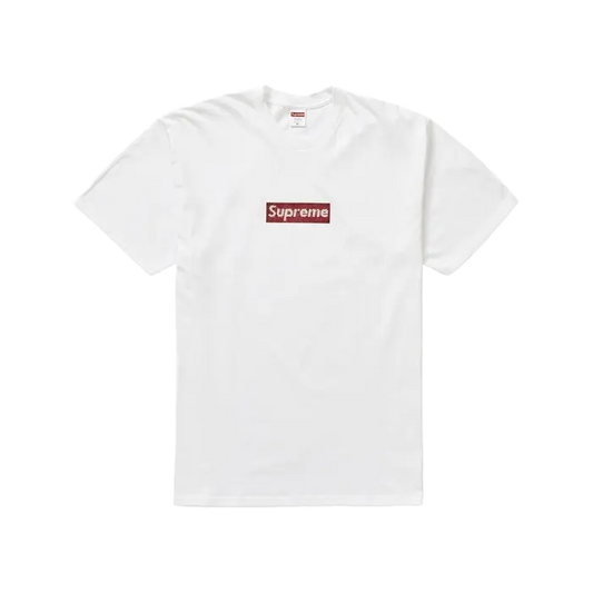 Supreme Swarovski Box Logo Tee SS19 - White Supreme