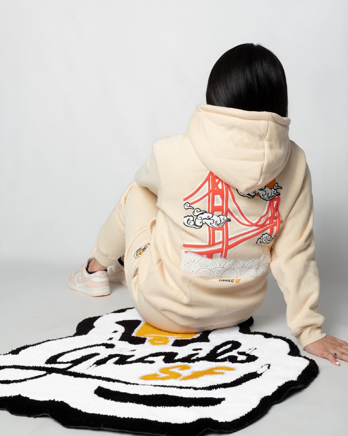 Grails SF The City Sweatpants Cream grails sf