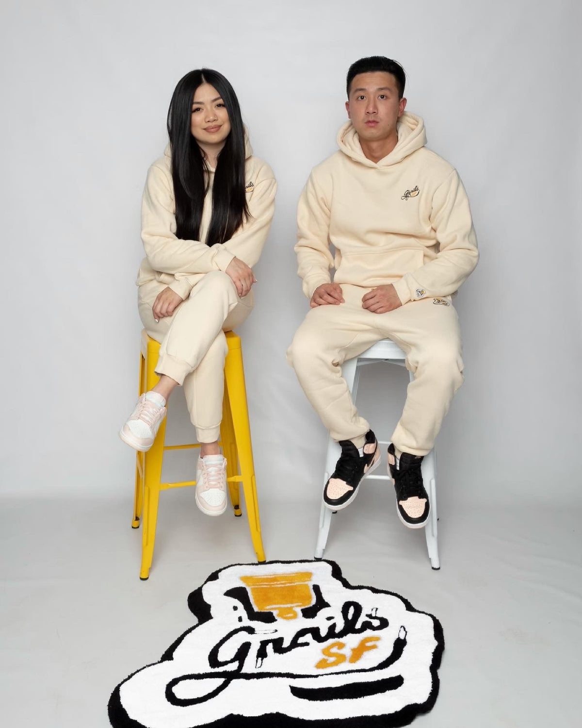 Grails SF The City Hoodie Cream grails sf