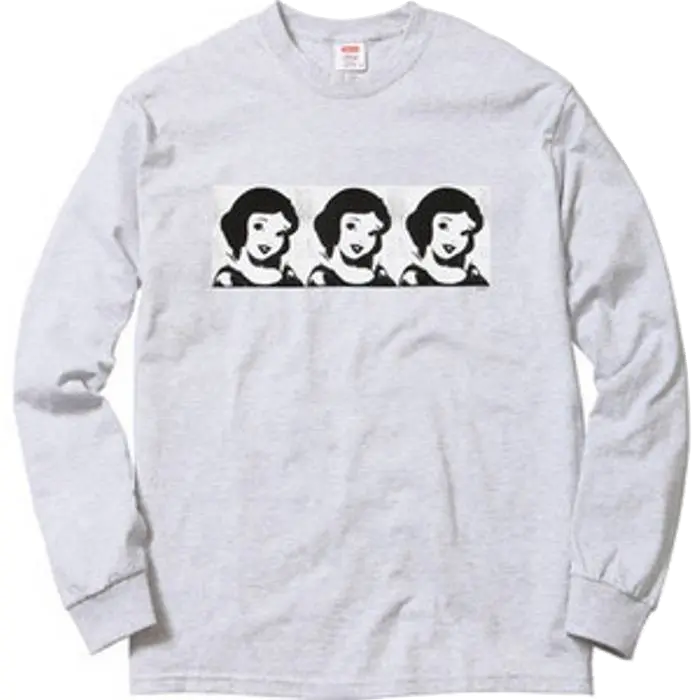 Supreme Snow White L/S  (FW11) - Gray - Used Supreme