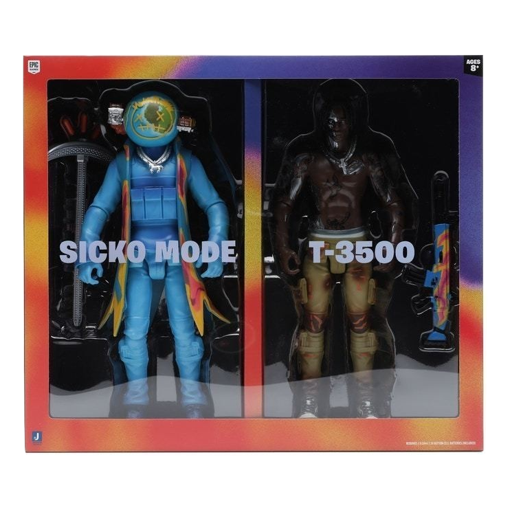 Travis Scott/Cactus Jack Fortnite 12" Action Figure Duo Set Travis Scott