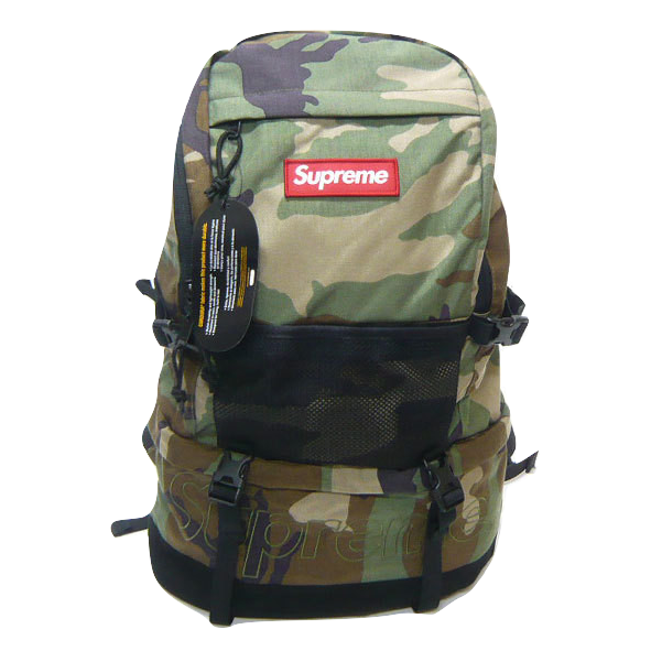 Supreme Contour Backpack Woodland Camo FW15 Used Grails SF