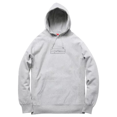 Supreme Kaws Box Logo - Gray - Used Supreme