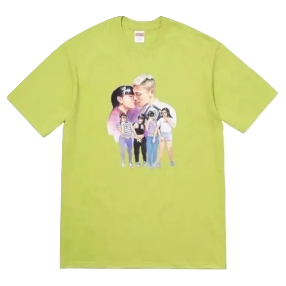 Supreme Kiss Tee - Lime - Used Supreme
