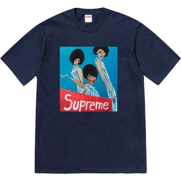 Supreme Group Tee - Navy - Used Supreme