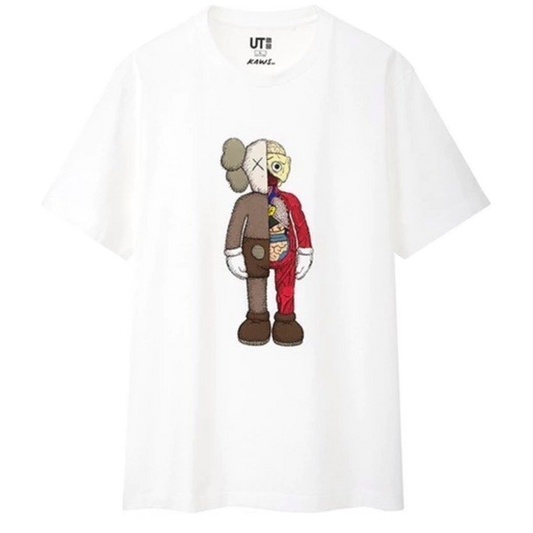 KAWS x Uniqlo Flayed Tee - White - Used