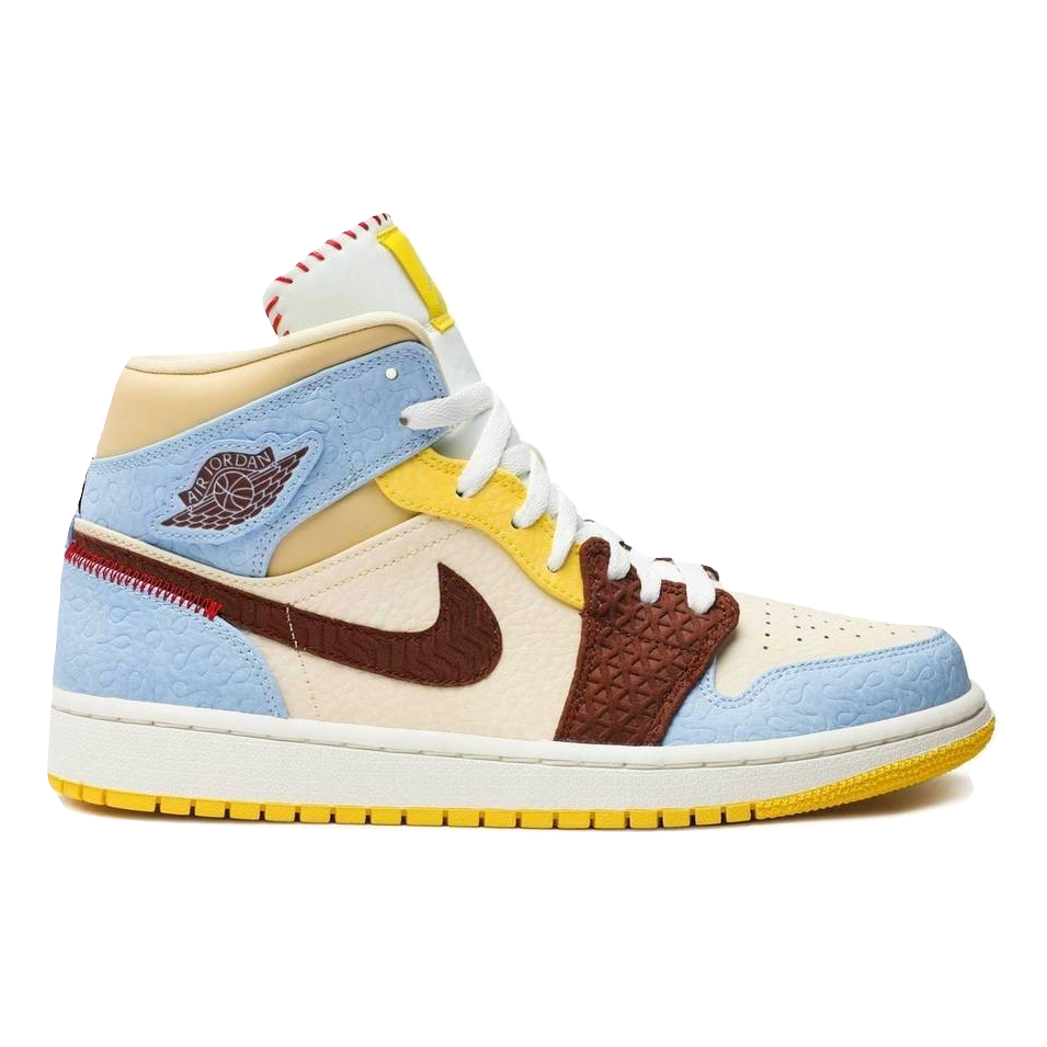 Air Jordan 1 Mid SE FRLS EMEA - Maison Chateau Rouge - Used