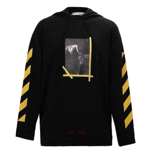 Off white online cut off hoodie