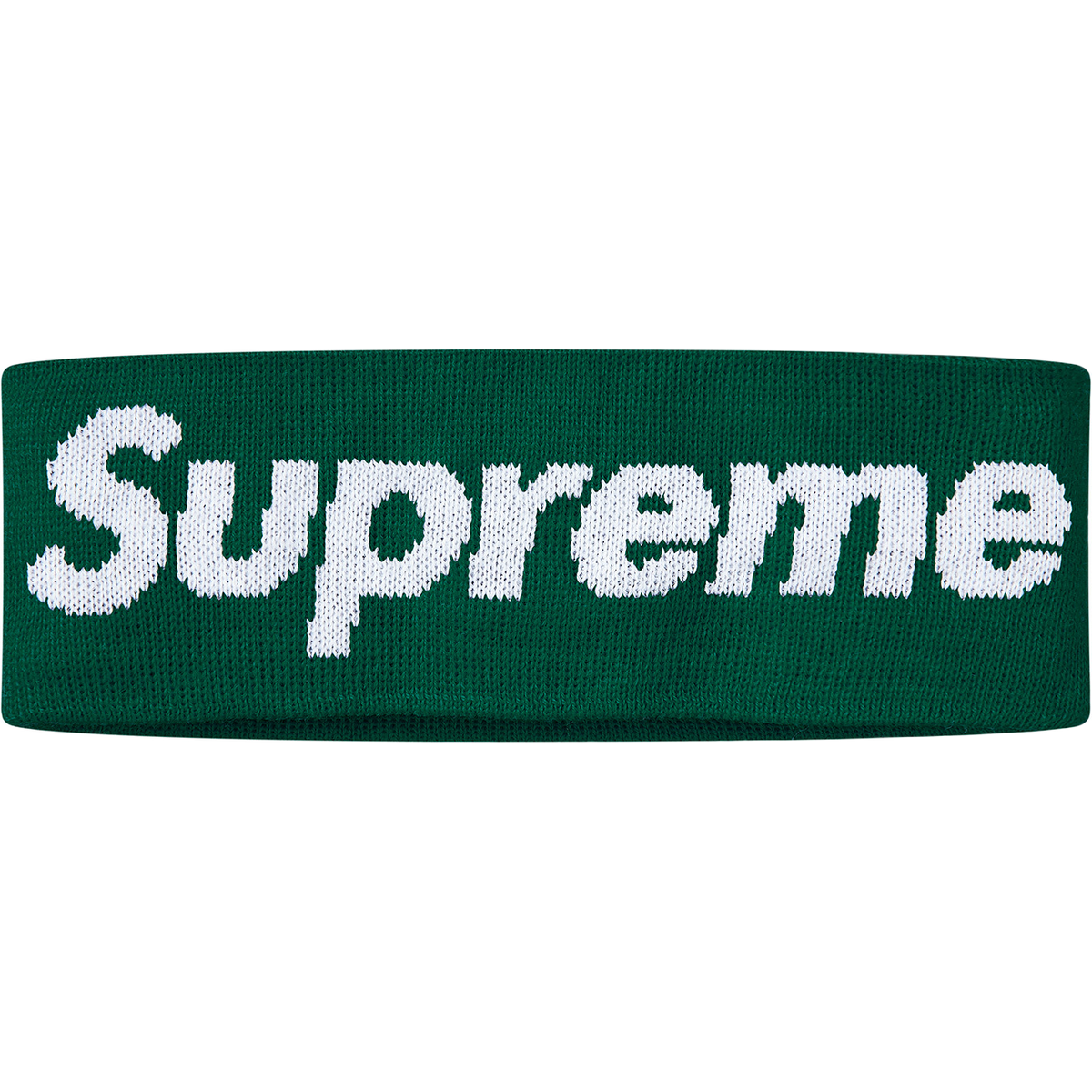 Supreme New Era Big Logo Headband FW18 - Dark Green - Used Supreme