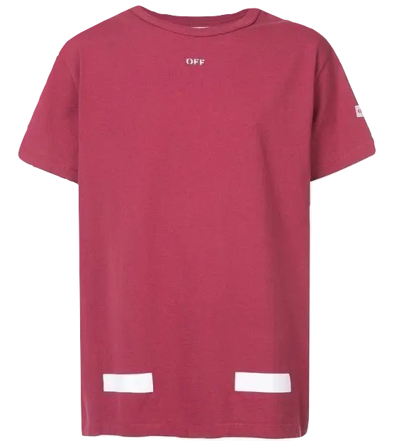 Off White Arrows Tee - Burgundy OFF-WHITE