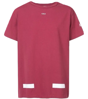 Off White Arrows Tee - Burgundy OFF-WHITE