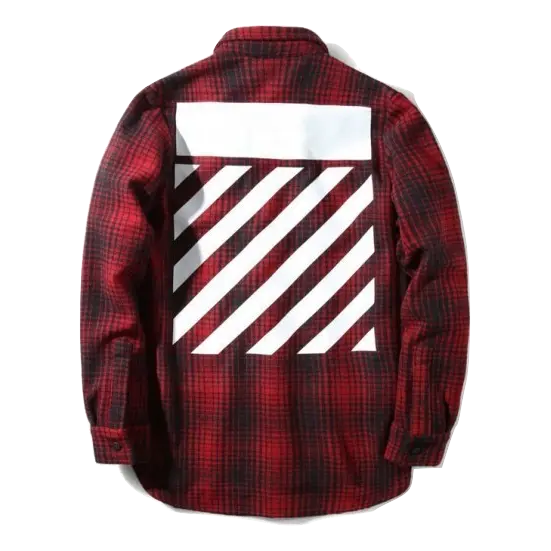 OFF White Flannel - Red - Used OFF-WHITE