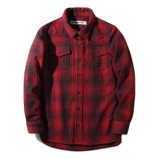 OFF White Flannel - Red OFF-WHITE