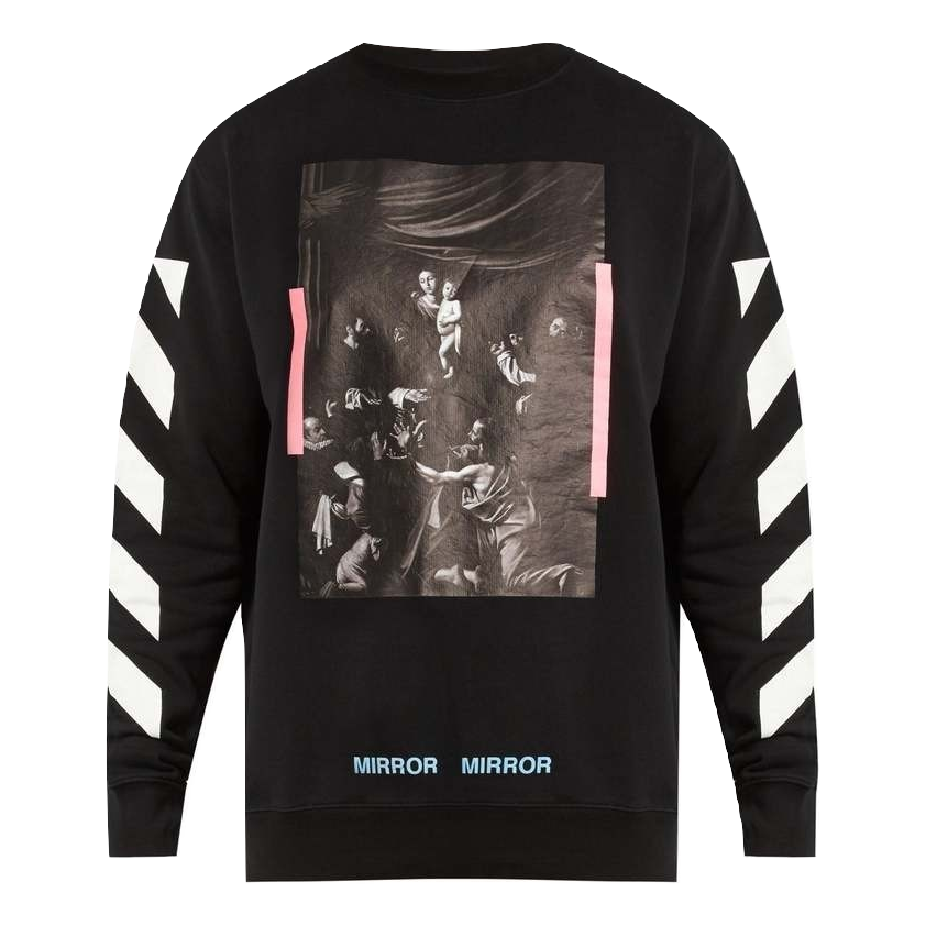 OFF-WHITE Diagonals Carvaggio Crewneck OFF-WHITE