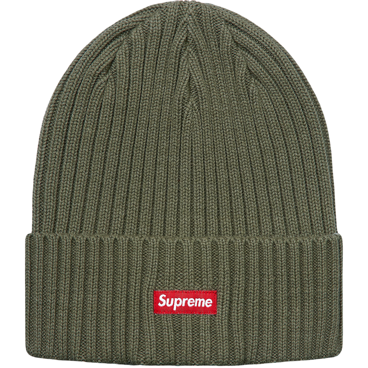 Supreme Overdyed Ribbed Beanie (SS18) - Olive - Used Supreme