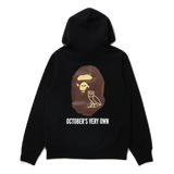 OVO x Bape Pullover Hoodie - Black
