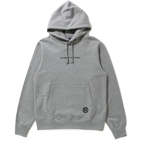 OVO x Bape Pullover Hoodie - Gray Bape